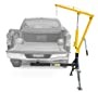 MAXXHAUL 70238 Hitch-Mounted Hydraulic Truck Crane – 1000 lb (454 kg) Capacity, Swivel Lift Arm, Adjustable Boom (500/750/1000 lb) photo review