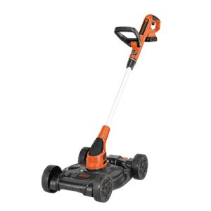 BLACK+DECKER 20V MAX Cordless 3-in-1 String Trimmer, 12″ (30.5 cm) Mower & Edger – Model MTC220