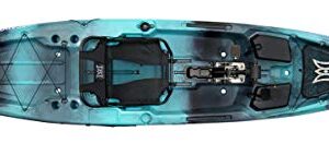 Perception Pescador Pilot 12 Sit-On-Top Fishing Kayak – Pedal Drive, Adjustable Frame Seat & Tackle Storage (12′, Dapper)