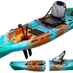 Radar Modular Fishing Kayak – 10 ft Sit-On-Top, Lightweight & Portable, 400 lb Capacity, Fin & Propeller Drive