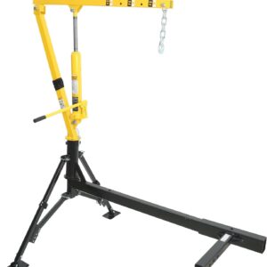 MAXXHAUL 70238 Hitch-Mounted Hydraulic Truck Crane – 1000 lb (454 kg) Capacity, Swivel Lift Arm, Adjustable Boom (500/750/1000 lb)