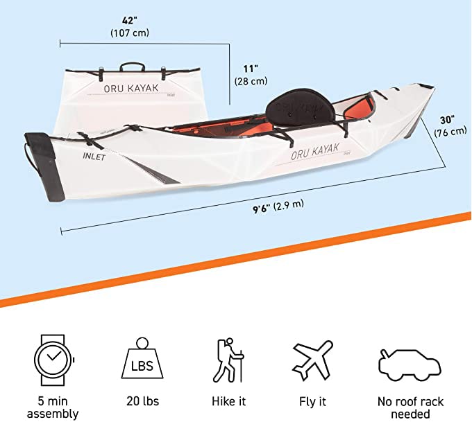 Oru Kayak Inlet – 9’8″ Foldable Origami Kayak for Lakes & Rivers, 20 lbs, 275 lb Capacity - Image 34