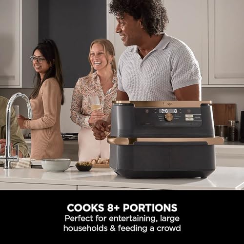 Ninja AF300UK Dual Zone Air Fryer - 7.6L, 2 Drawers, 6-in-1 Cooking, Energy Efficient, Oil-Free, Non-Stick, Dishwasher Safe, Black/Silver - Image 71