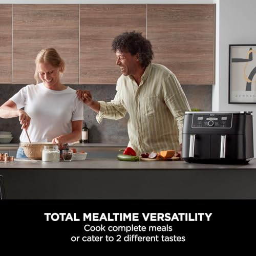 Ninja AF300UK Dual Zone Air Fryer - 7.6L, 2 Drawers, 6-in-1 Cooking, Energy Efficient, Oil-Free, Non-Stick, Dishwasher Safe, Black/Silver - Image 33