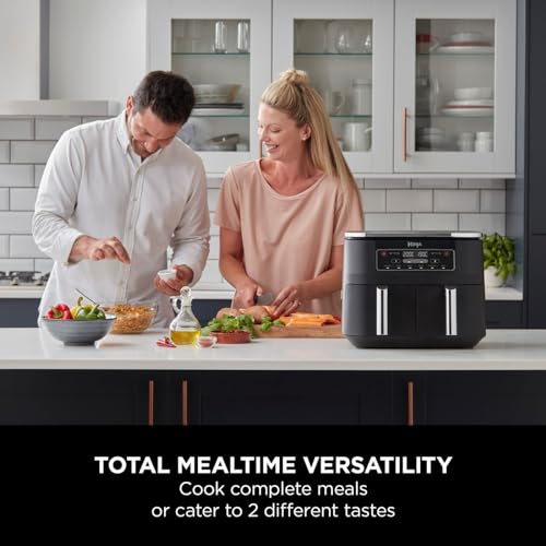Ninja AF300UK Dual Zone Air Fryer - 7.6L, 2 Drawers, 6-in-1 Cooking, Energy Efficient, Oil-Free, Non-Stick, Dishwasher Safe, Black/Silver - Image 45