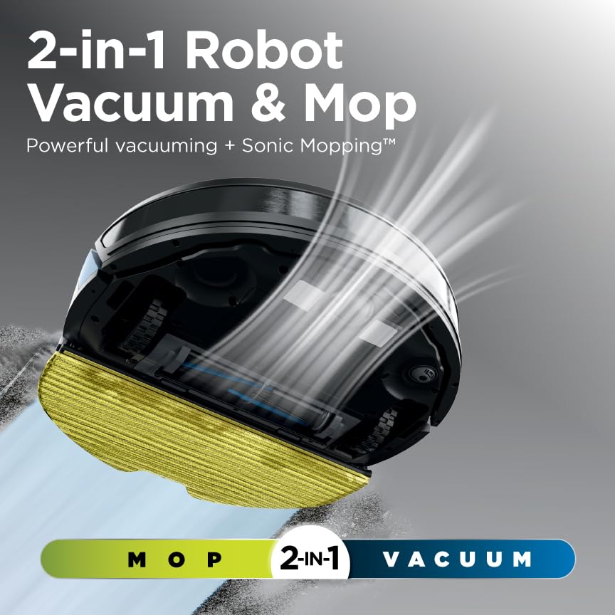 Shark Matrix Plus 2-in-1 Robot Vacuum & Mop with Sonic Mopping, Matrix Clean Navigation, Self-Empty HEPA Base, Precision Mapping, CleanEdge Technology, Pet Hair Removal, WiFi/App Control, RV2610WA - Image 25