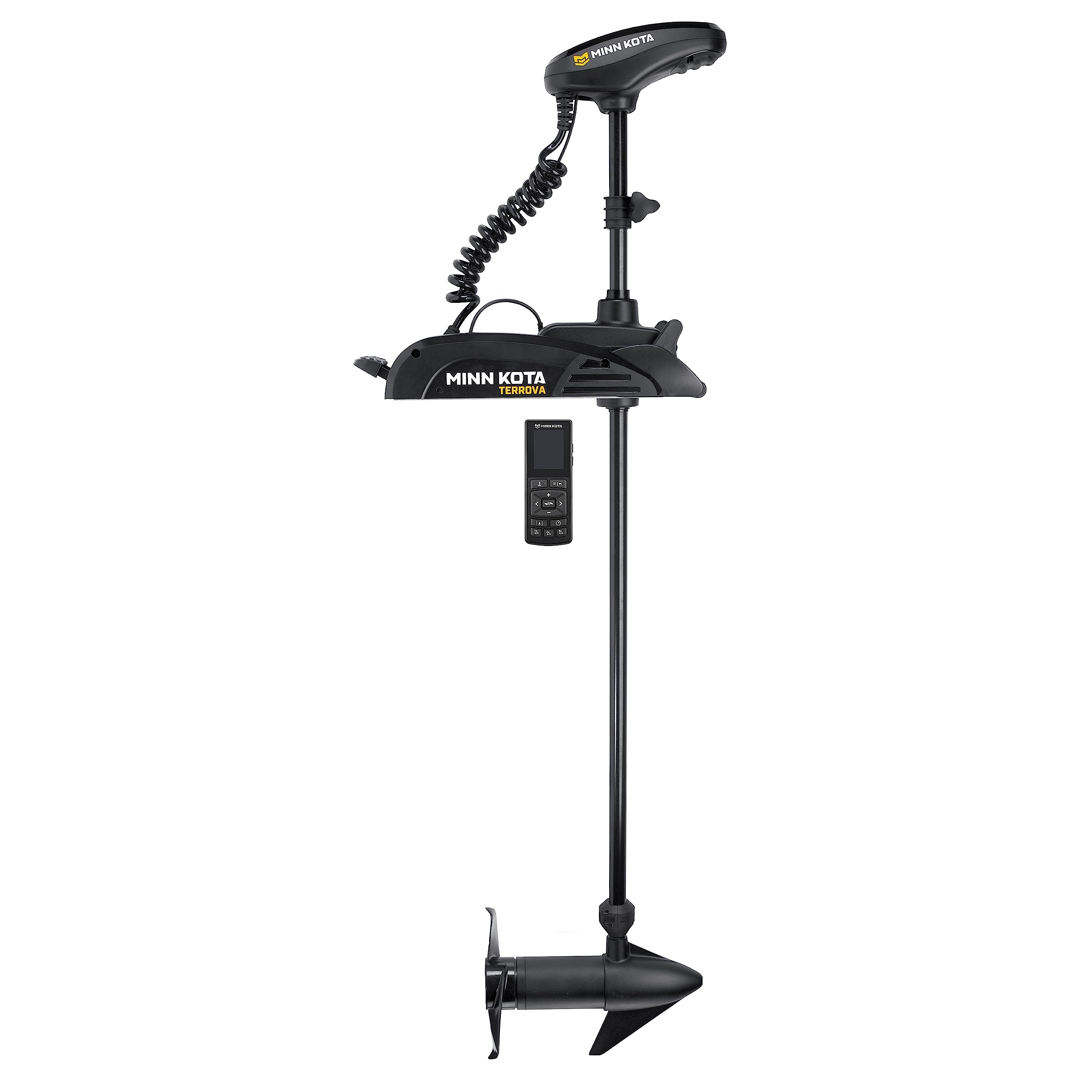 Minn Kota 1358350 Terrova 55 lb Thrust Brushless Bow-Mount Trolling Motor with Spot-Lock®, Wireless Remote, 54″ Shaft, Freshwater