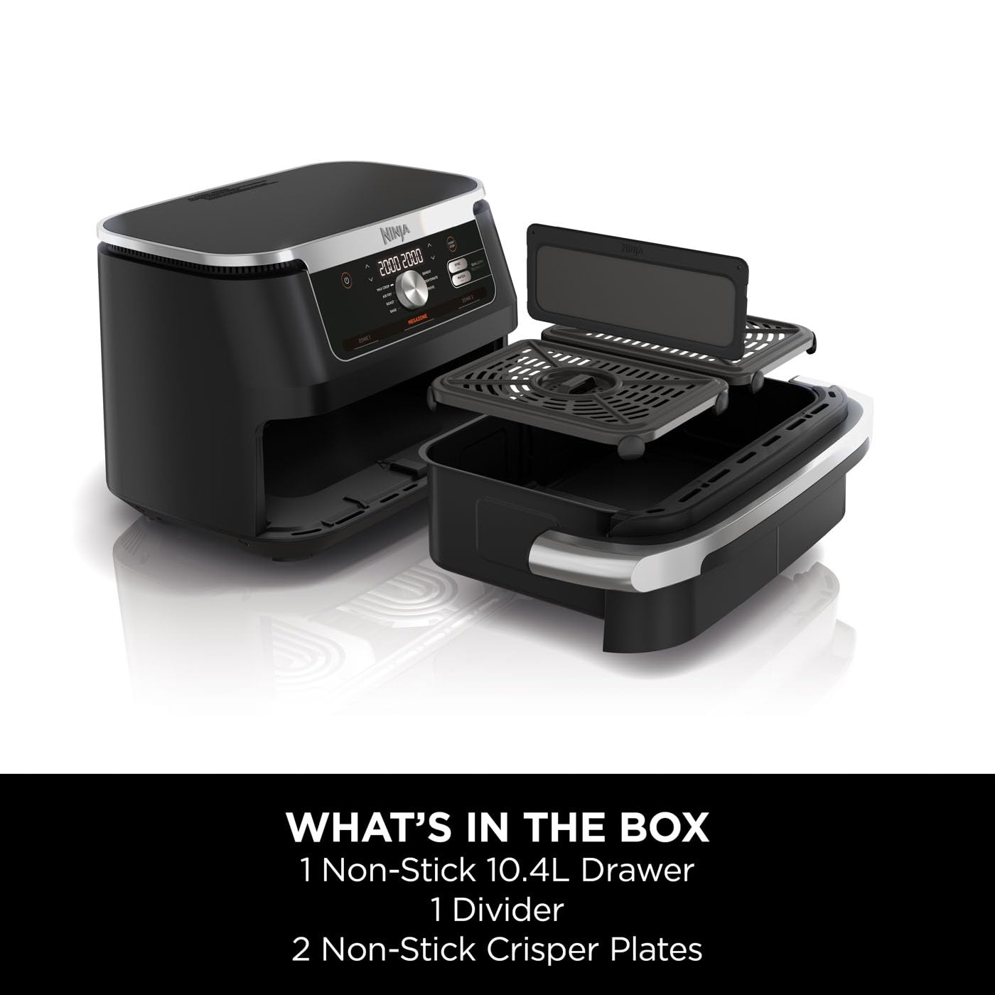 Ninja AF300UK Dual Zone Air Fryer - 7.6L, 2 Drawers, 6-in-1 Cooking, Energy Efficient, Oil-Free, Non-Stick, Dishwasher Safe, Black/Silver - Image 52