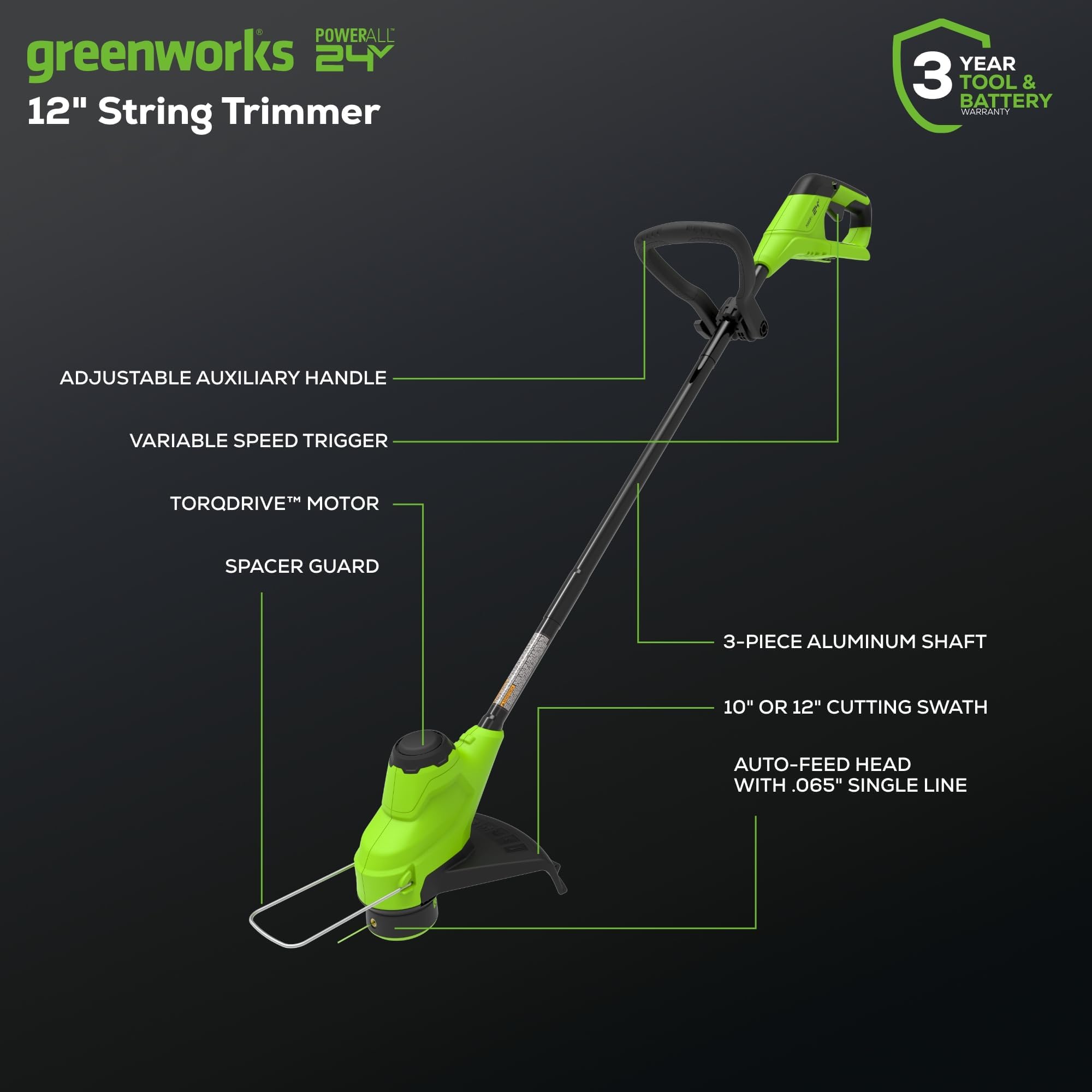 Greenworks 24V Brushless Cordless Push Lawn Mower – 13″ (33 cm) Deck, 4.0 Ah Battery & Charger Included - Image 56