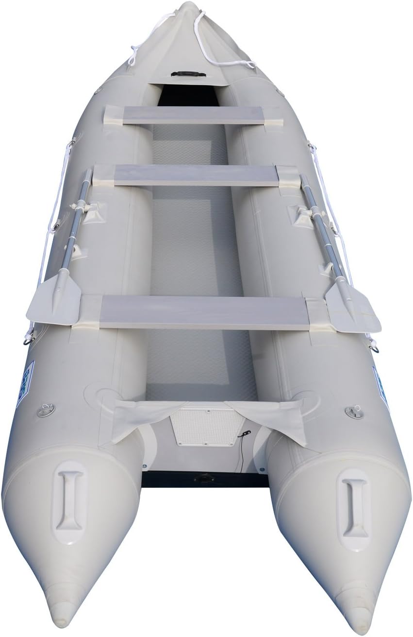 BRIS 15.4 ft Inflatable Fishing Kayak – 3-Person Drop-Stitch Canoe with 10 HP Motor Mount - Image 2