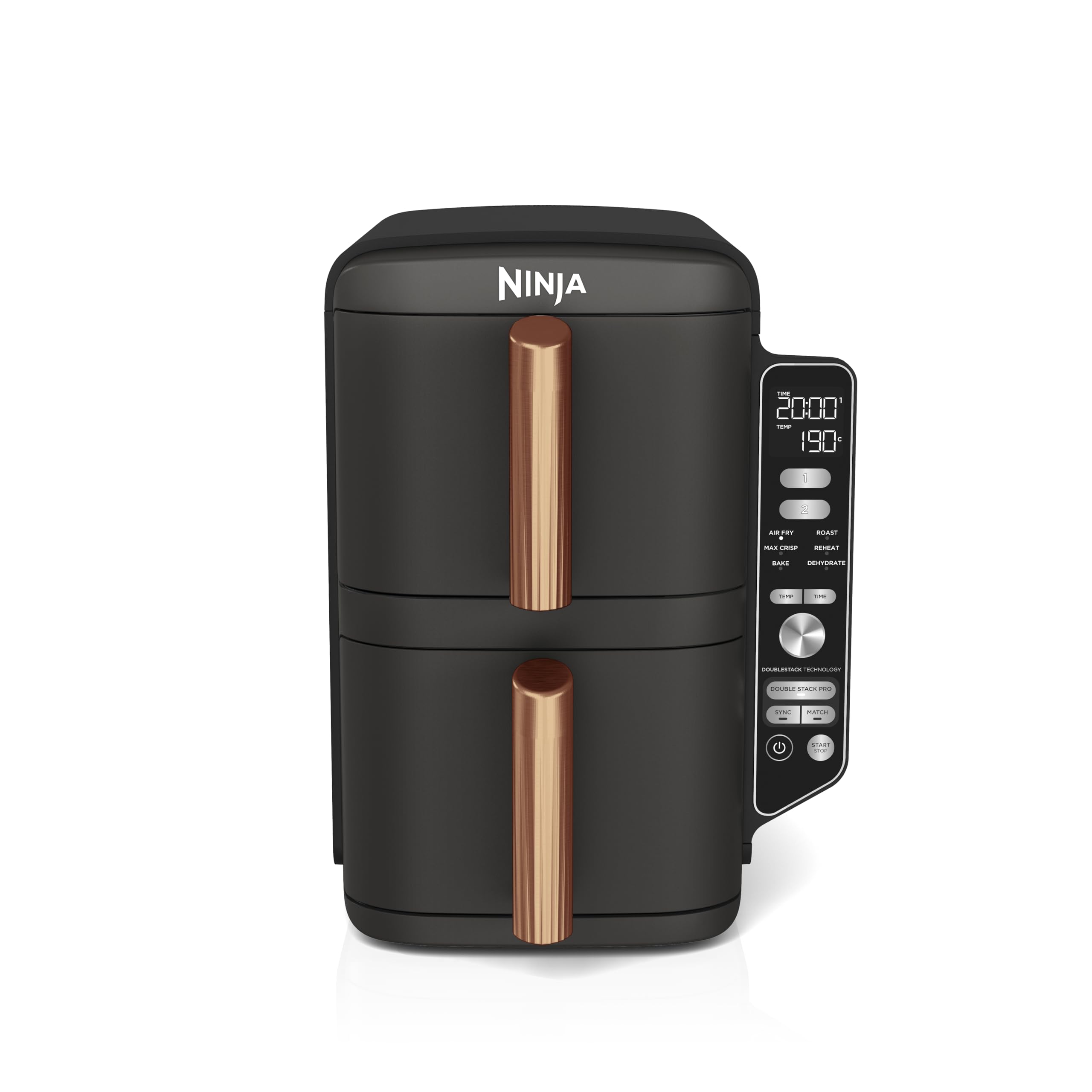 Ninja SL300UK Double Stack Air Fryer - Vertical Dual Zone, 7.6L, 2 Drawers & Racks, 6 Cooking Functions, Space Saving Design, Black - Image 5