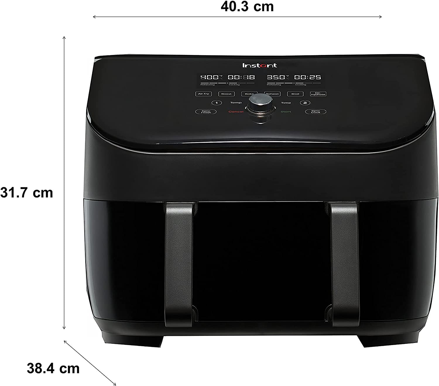 Instant Pot VersaZone Dual Air Fryer 8.5L – Double Basket with Divider, 8-in-1 Smart Cooking, Energy Saving, Easy Clean, Black Stainless Steel - Image 22