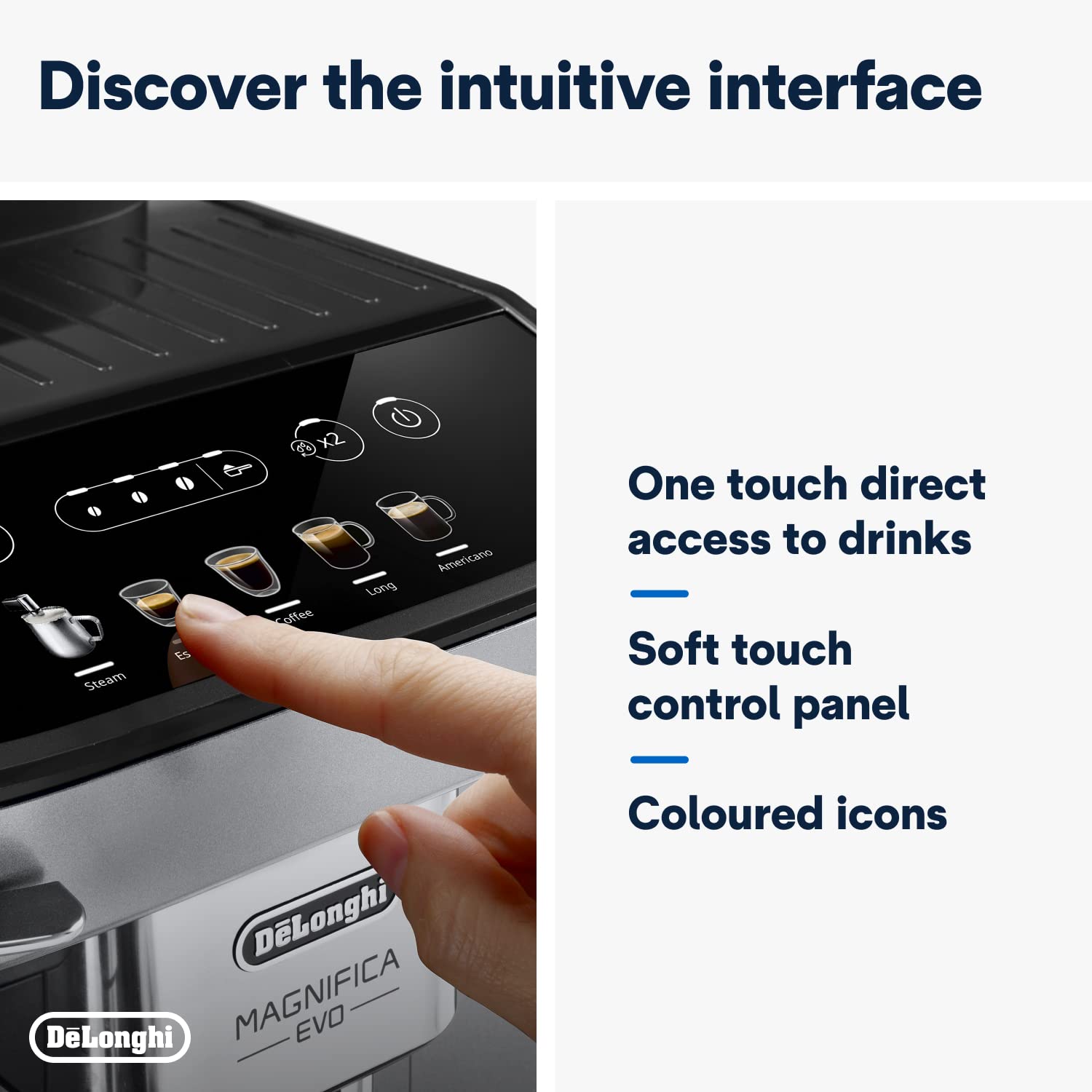 De’Longhi Magnifica Evo ECAM292.33.SB – Bean-to-Cup Coffee & Cappuccino Maker with LatteCrema System, Silver - Image 6