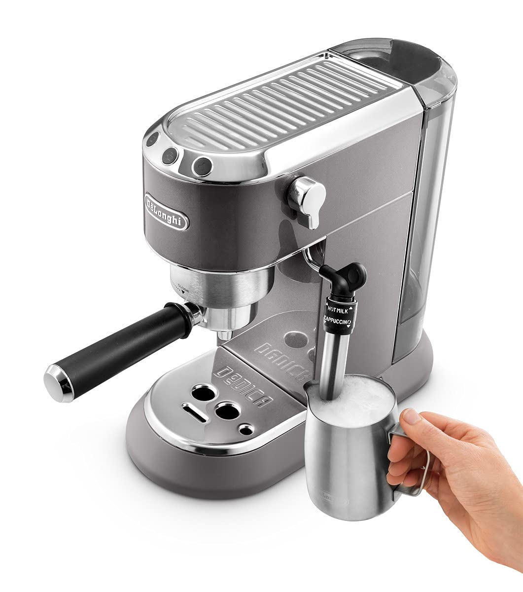 De’Longhi Dedica Style EC685M – 15-Bar Pump Espresso & Cappuccino Machine with Adjustable Cappuccino System, Slim 15 cm Silver Design - Image 30