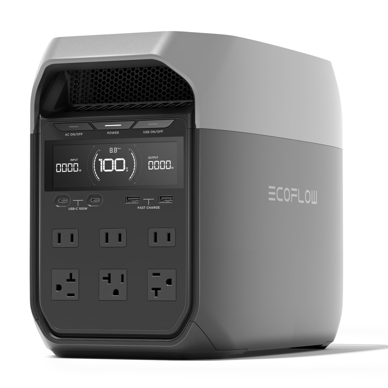 EF ECOFLOW DELTA 2 Portable Power Station – 1 024 Wh LiFePO₄ Solar Generator | 1 800 W AC & 100 W USB-C for Home Backup, Camping & RV - Image 4