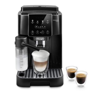 De’Longhi Magnifica ECAM222.20.B – Automatic Bean-to-Cup Espresso Machine with 4 One-Touch Recipes & Milk Nozzle, 1450 W (Black)