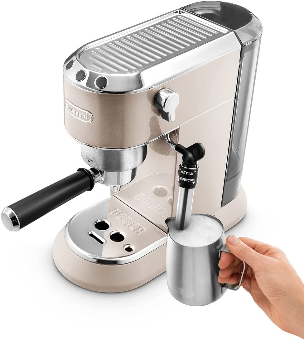 De’Longhi Dedica Style EC685M – 15-Bar Pump Espresso & Cappuccino Machine with Adjustable Cappuccino System, Slim 15 cm Silver Design - Image 53