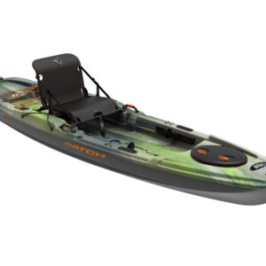 Pelican Catch Classic 120 Angler Fishing Kayak – Polyethylene Sit-On-Top with Gear Rails & Storage