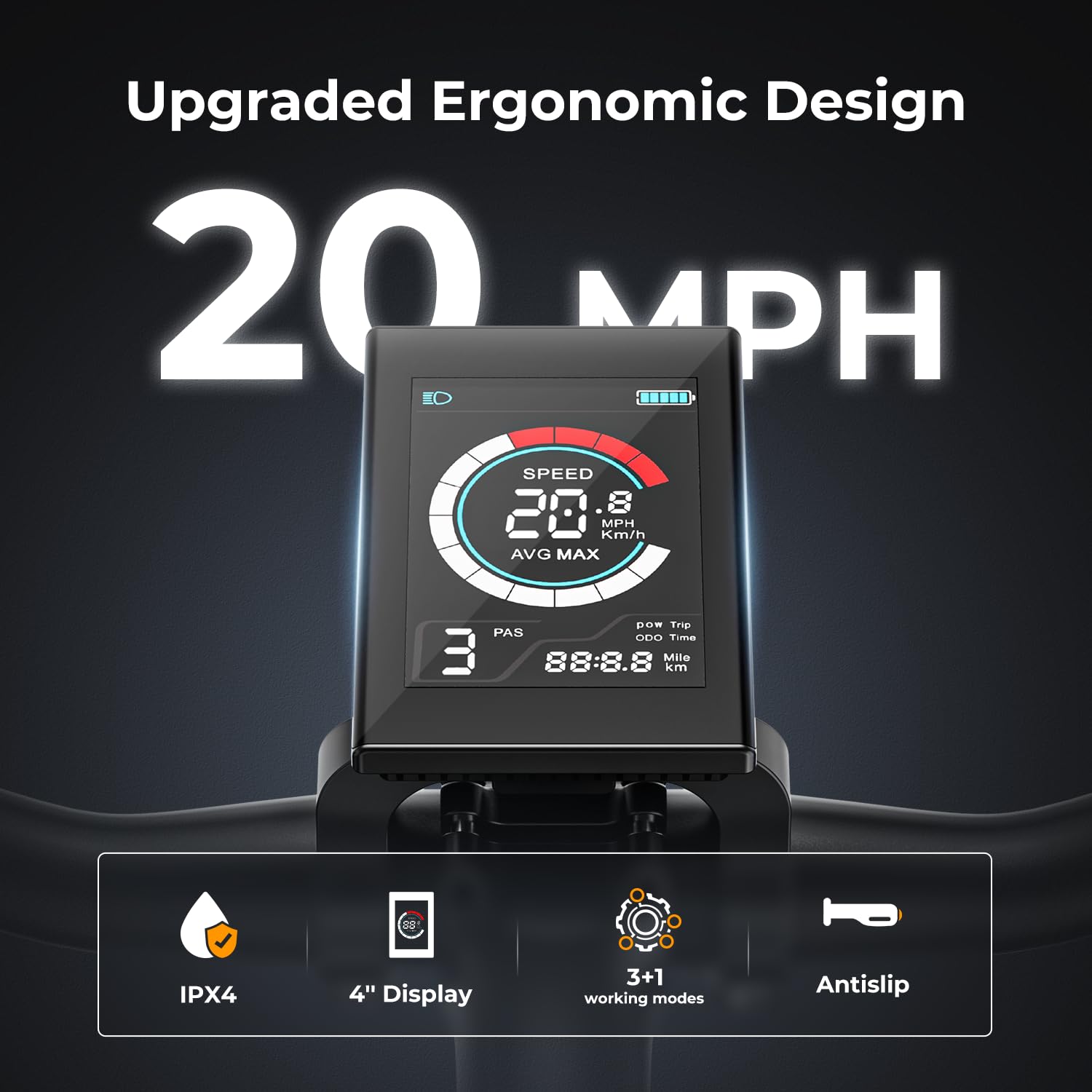 Jasion EB5 26″ / 66 cm Electric Bike – 350 W Motor, Removable 36 V Battery, 40 mi / 64 km Range - Image 39