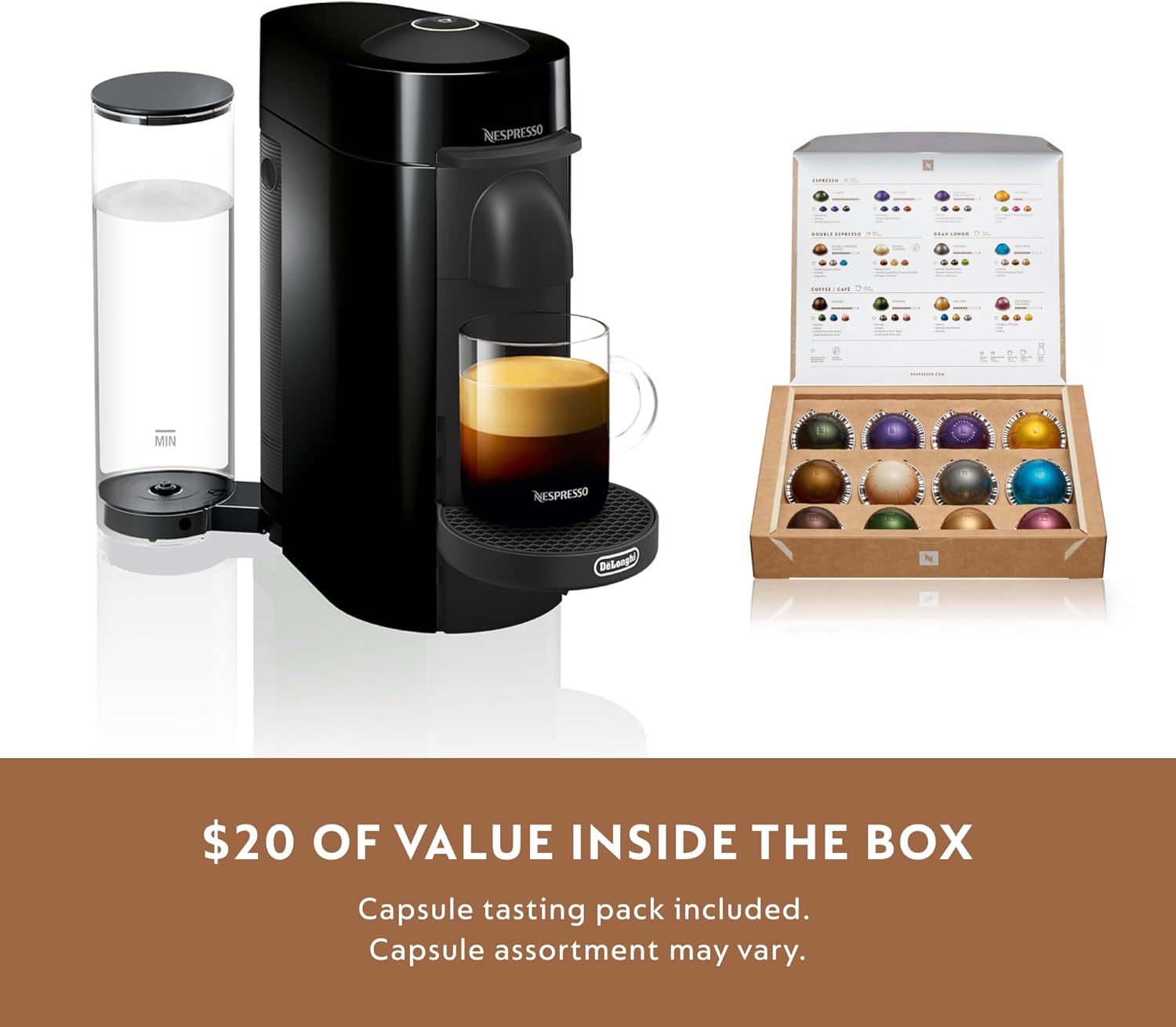 Nespresso VertuoPlus Coffee & Espresso Maker by De'Longhi – Grey | 4 Brew Sizes, 1.18L Removable Tank, Centrifusion Technology - Image 74