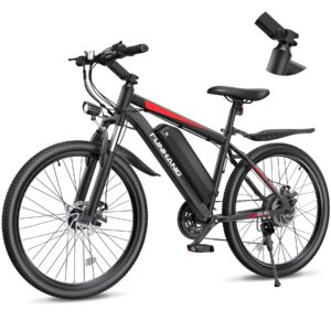 Funhang EB-M1 26″ Electric Mountain Bike – 500 W (1 000 W peak) motor, 48 V 374 Wh removable battery, 35 km h⁻¹ top-speed, up to 80 km range