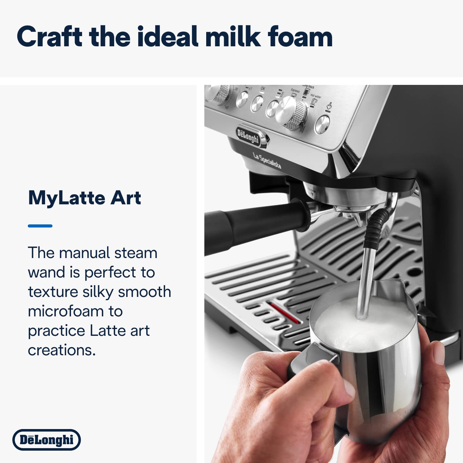 De’Longhi La Specialista Metal EC9155.MB – Barista-Style Pump Espresso & Cappuccino Machine with Sensor Grinder, 1450 W, Metal Black - Image 10