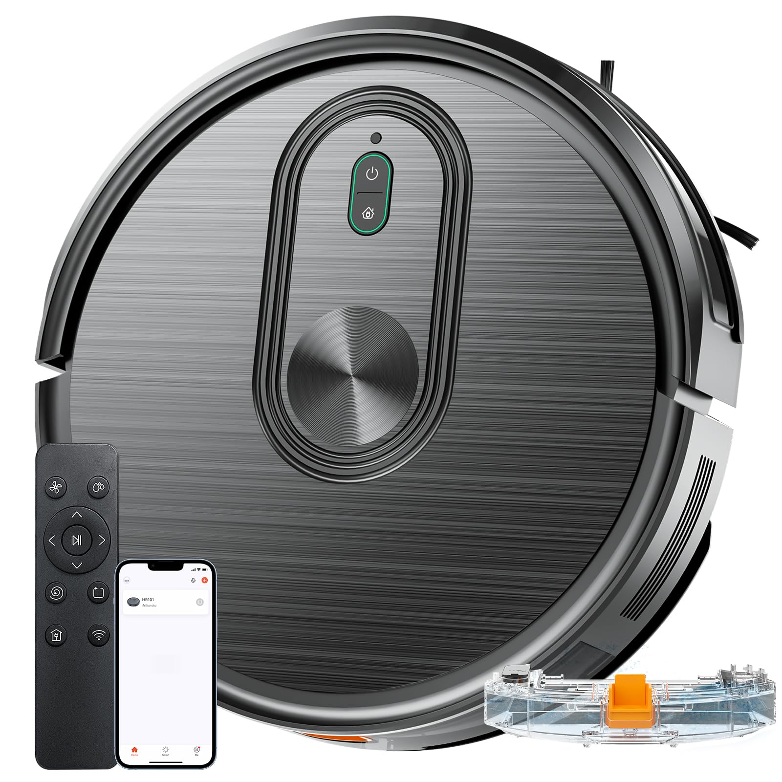 XIEBro T8S Robot Vacuum and Mop Combo – 2-in-1 Smart Cleaner with 3200Pa Suction, APP/Voice Control, Auto-Charge, Ultra-Slim, Pet Hair Friendly, for Hard Floors & Carpet - Image 2