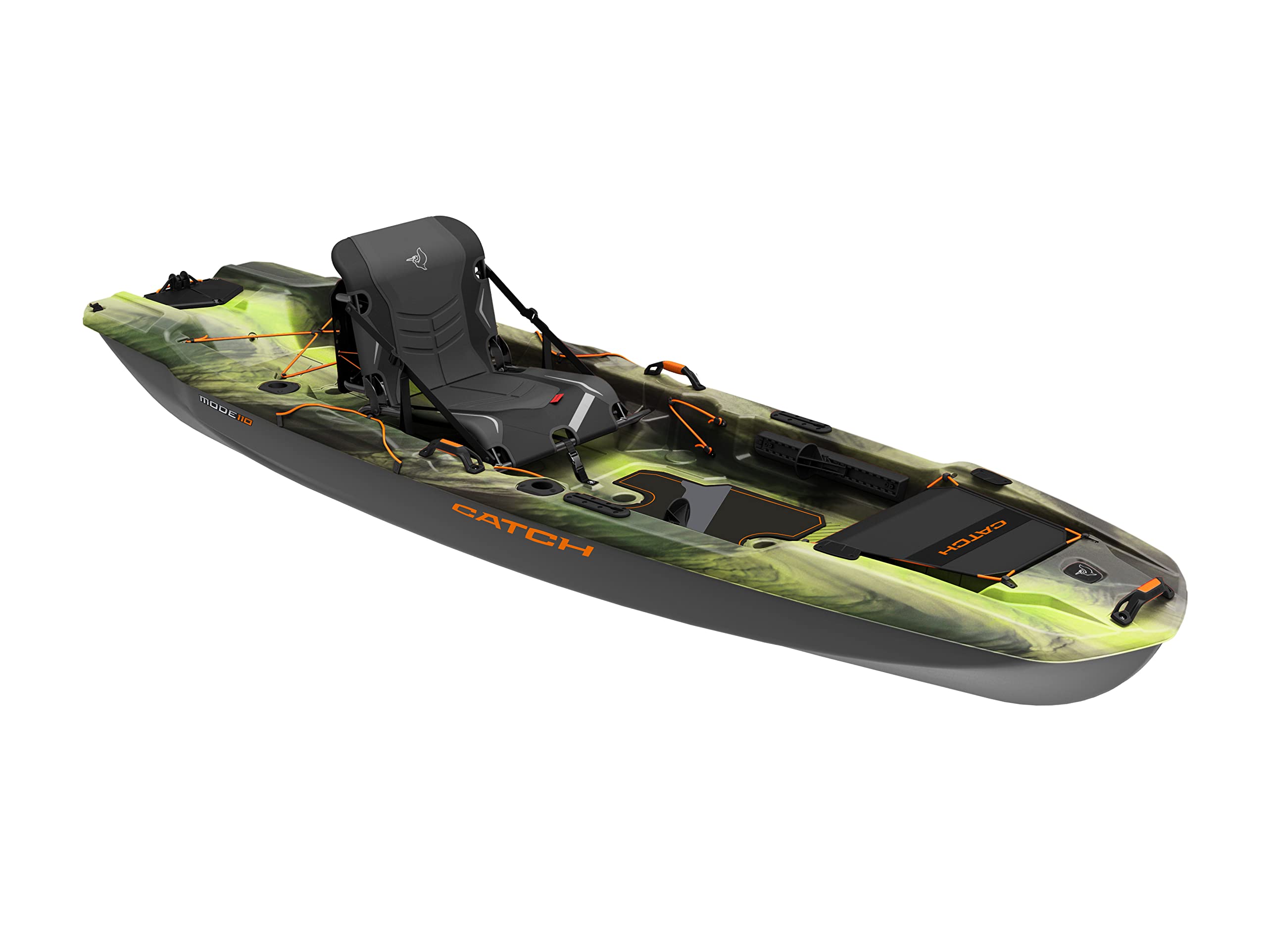 Pelican Catch Mode 110 Premium Angler Kayak – 10 ft 8 in Sit-On-Top with ERGOBOOST™ Seat & Tunnel Hull (Granite) - Image 2