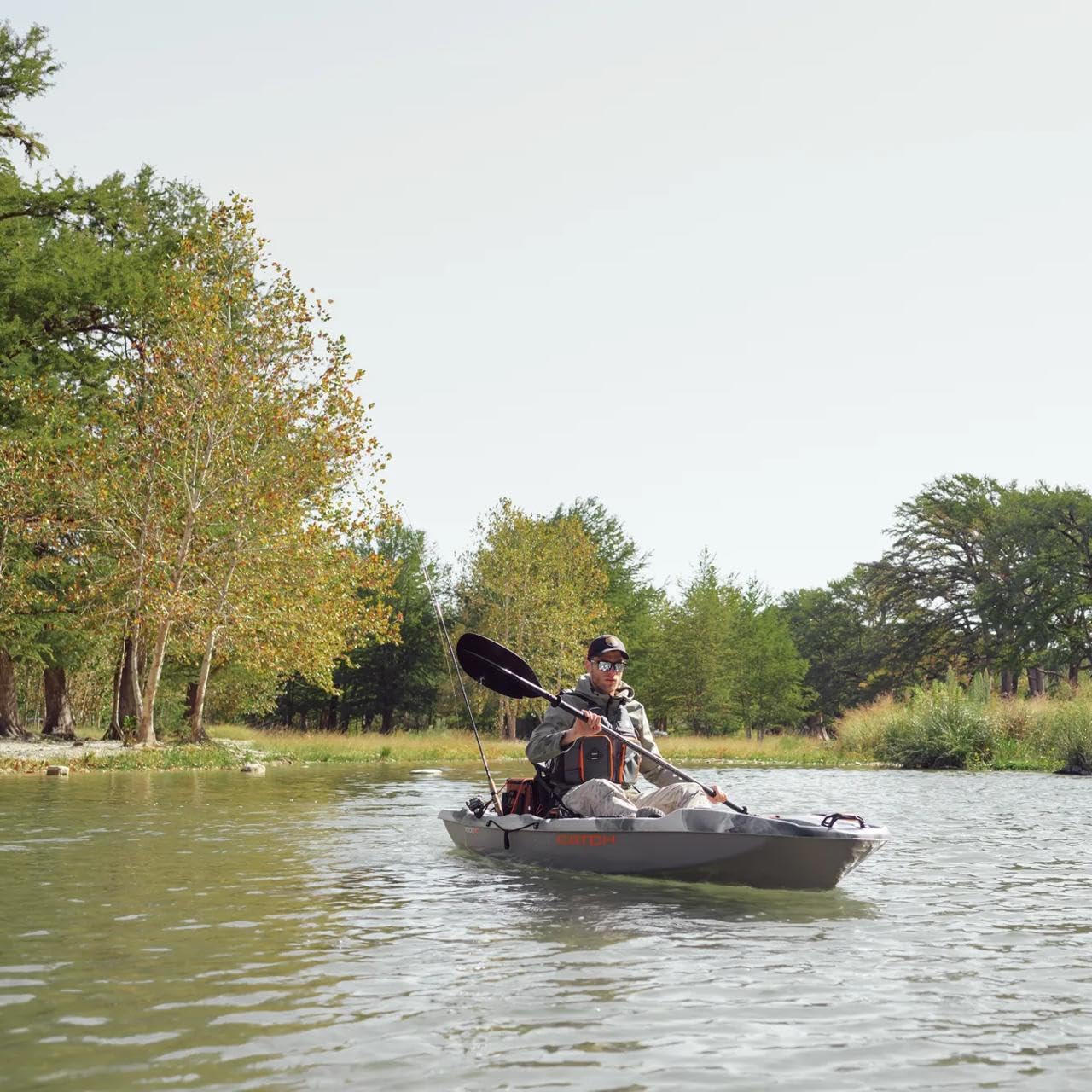 Pelican Catch Mode 110 Premium Angler Kayak – 10 ft 8 in Sit-On-Top with ERGOBOOST™ Seat & Tunnel Hull (Granite) - Image 20