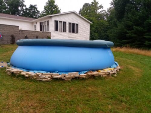 Intex 28167EH Easy Set Inflatable Pool Set – 15ft (4.57m) x 48in (122cm) Round Above Ground Pool with 1,000 GPH Pump, Ladder, Cover & Ground Cloth – 3,736 Gallon (14,141L) Capacity – 3-Ply PVC photo review