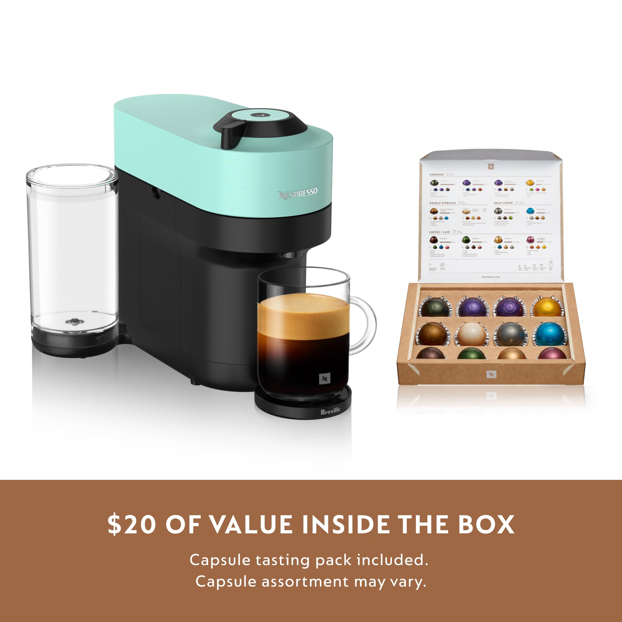 Nespresso Vertuo Pop+ Coffee & Espresso Maker by Breville – Coconut White | 5 Brew Sizes, 0.74L Removable Tank, Compact & Sustainable Design - Image 65