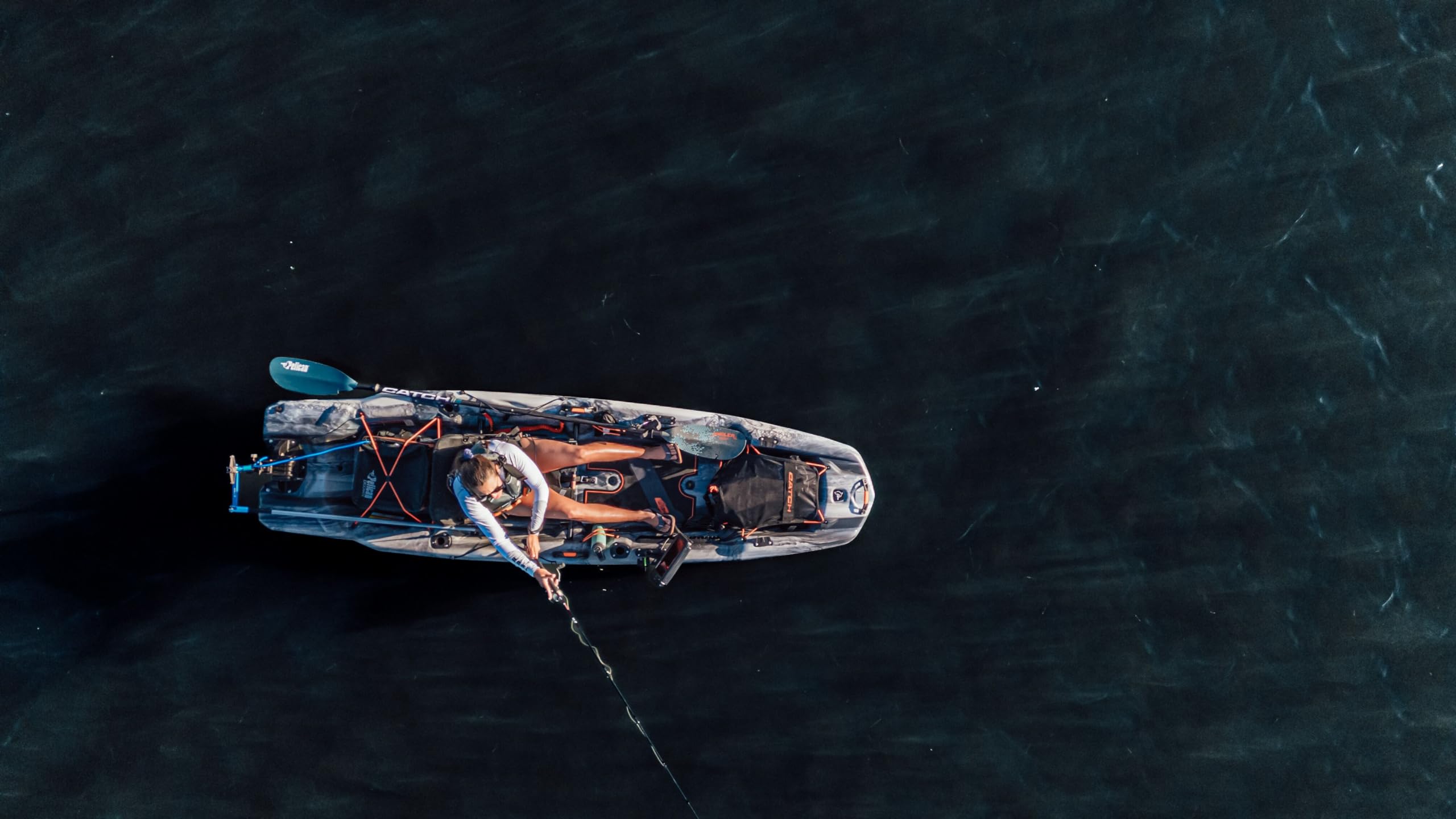 Pelican Catch Mode 110 Premium Angler Kayak – 10 ft 8 in Sit-On-Top with ERGOBOOST™ Seat & Tunnel Hull (Granite) - Image 9