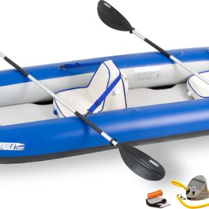 Sea Eagle 380X 12’6″ Explorer Inflatable Kayak – Self-Bailing, Drop-Stitch Floor, Removable Skeg, Whitewater & Touring