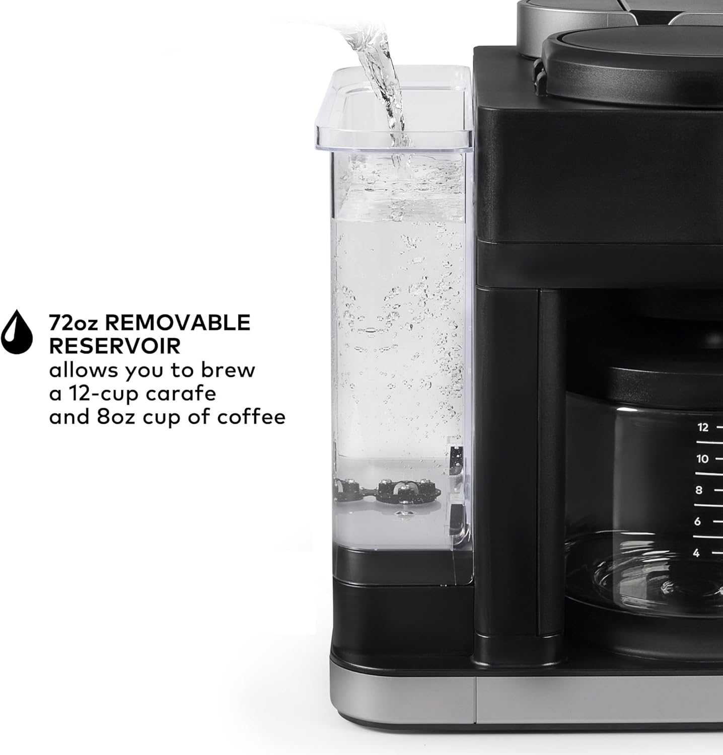 Keurig K-Duo Gen 2 Hot & Iced Coffee Maker – Single Serve & 12-Cup Carafe Brewer with MultiStream Technology, 72oz Reservoir, Programmable Auto Brew, Black - Image 7