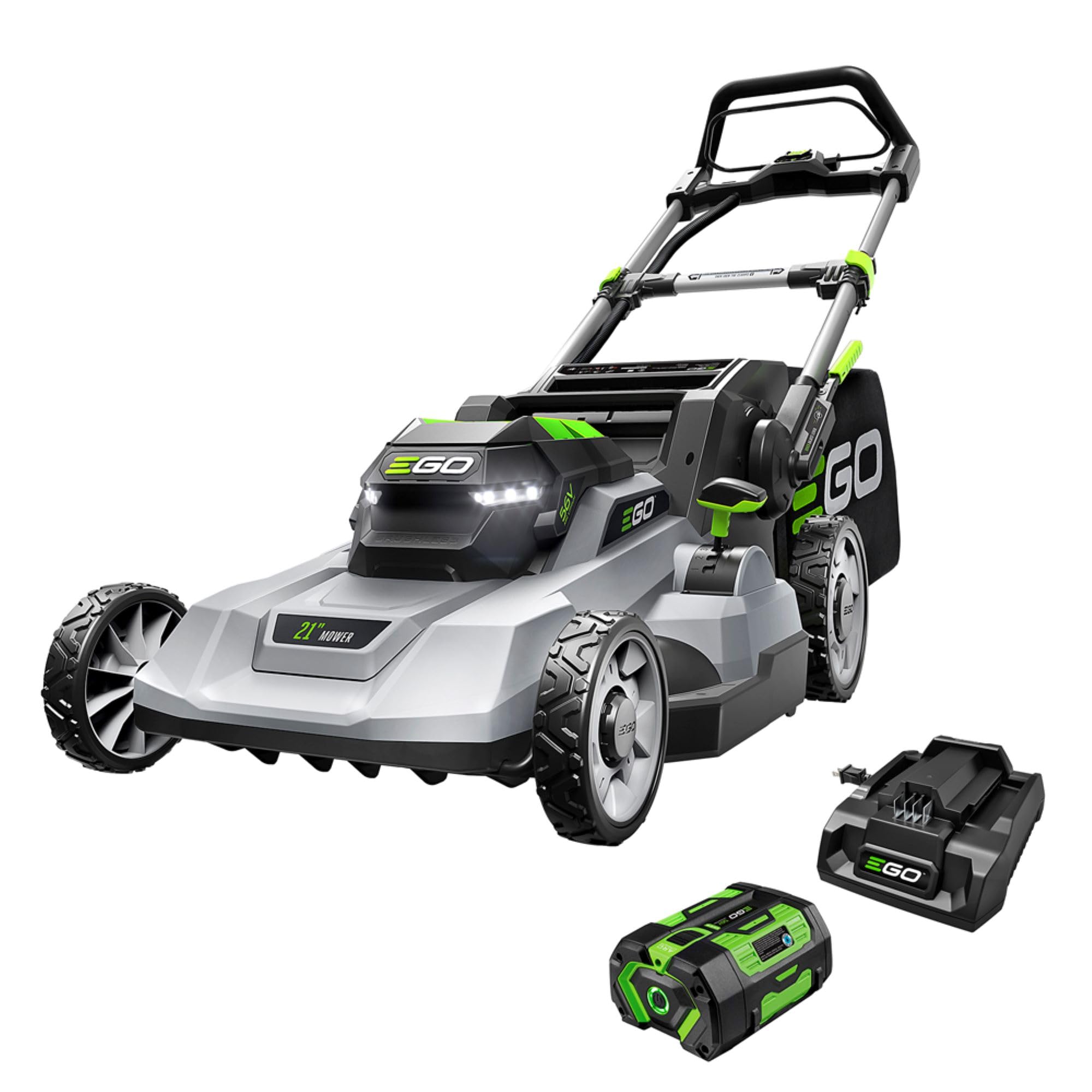 EGO POWER+ 21” Cordless Electric Lawn Mower with 56V 6.0Ah Battery & 320W Charger – 6.0 ft-lbs Torque, Up to 55 Min Runtime, 7-Position Cutting, 3-in-1 Mulch/Bag/Side Discharge (LM2114) - Image 2
