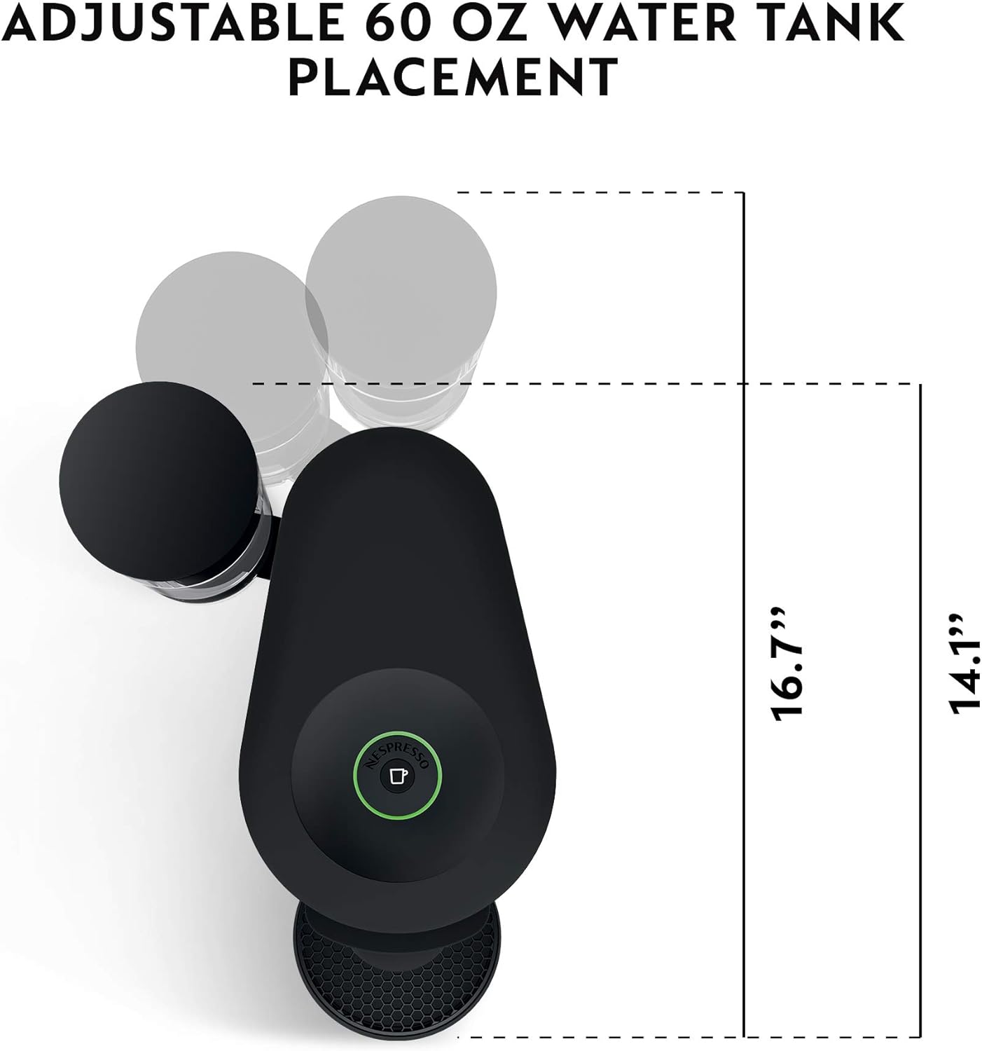 Nespresso VertuoPlus Coffee & Espresso Maker by De'Longhi – Grey | 4 Brew Sizes, 1.18L Removable Tank, Centrifusion Technology - Image 9