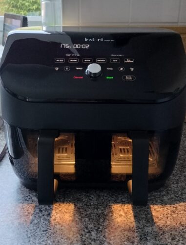 Instant Pot VersaZone Dual Air Fryer 8.5L – Double Basket with Divider, 8-in-1 Smart Cooking, Energy Saving, Easy Clean, Black Stainless Steel photo review