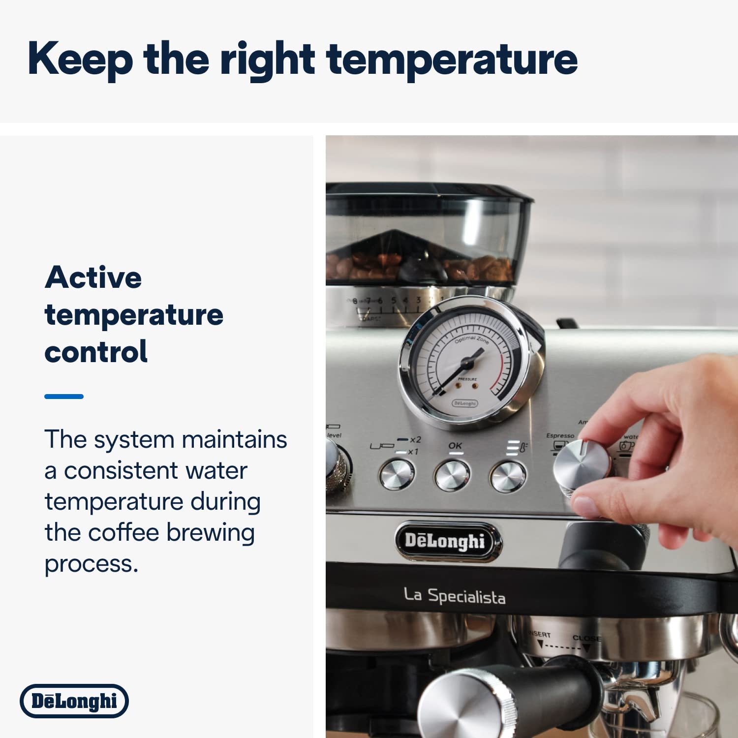 De’Longhi La Specialista Metal EC9155.MB – Barista-Style Pump Espresso & Cappuccino Machine with Sensor Grinder, 1450 W, Metal Black - Image 9