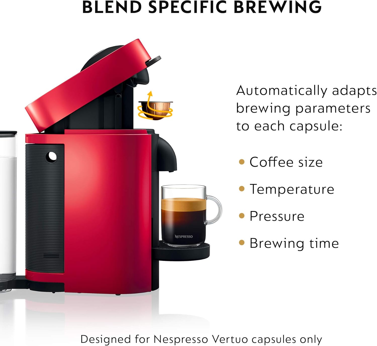 Nespresso VertuoPlus Coffee & Espresso Maker by De'Longhi – Grey | 4 Brew Sizes, 1.18L Removable Tank, Centrifusion Technology - Image 39