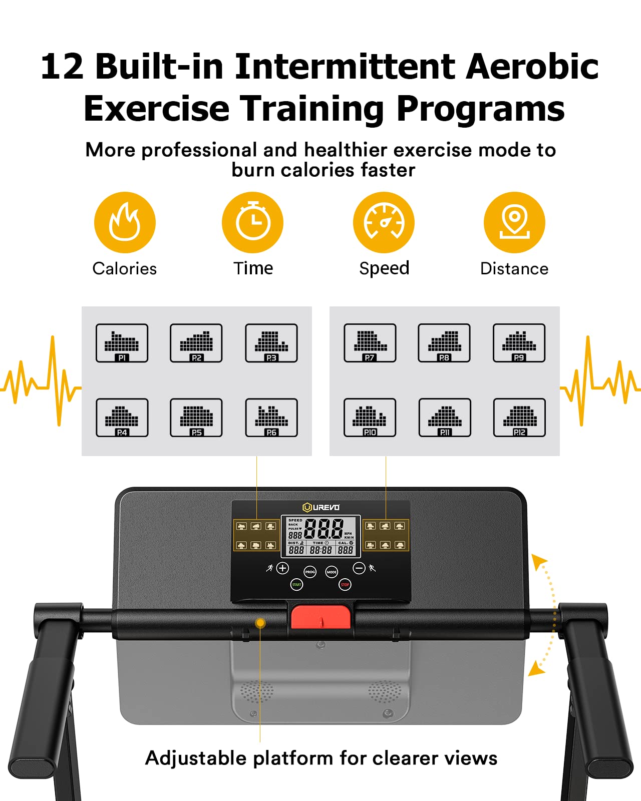 UREVO Under-Desk Walking Pad Treadmill – 0.6–6.2 MPH (1–10 km/h), 100 kg Capacity, Remote Control & LED Display, Foldable Compact Design - Image 3