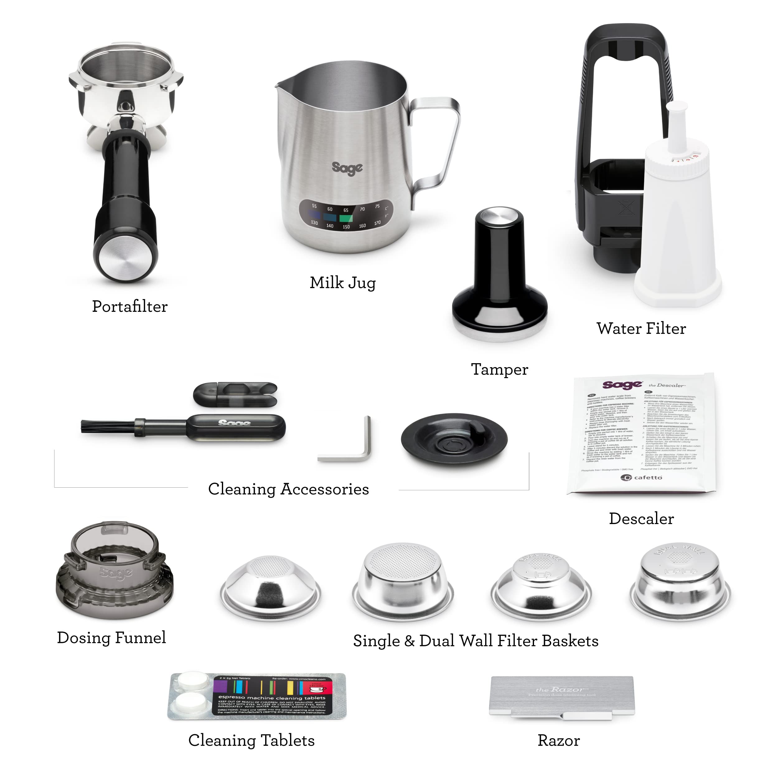 Sage Barista Express – Bean-to-Cup Espresso Maker with Grinder & Milk Frother - Image 14