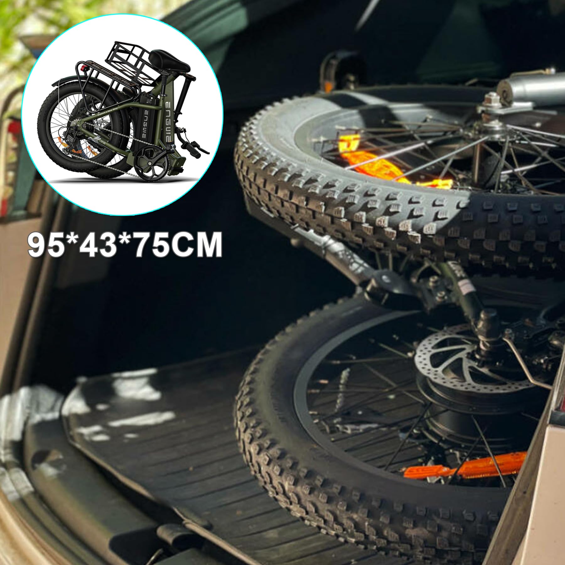 ENGWE L20 SE 20″ Folding Fat-Tyre E-Bike – 250 W motor, 36 V 15.6 Ah battery (140 km range), 25 km h⁻¹ top-speed - Image 15