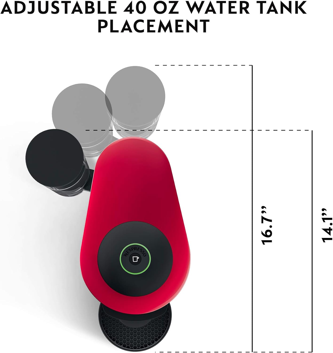 Nespresso VertuoPlus Coffee & Espresso Maker by De'Longhi – Grey | 4 Brew Sizes, 1.18L Removable Tank, Centrifusion Technology - Image 44