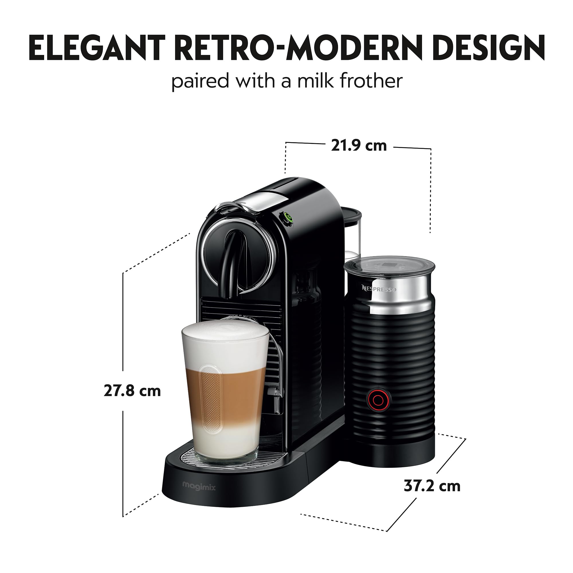 Nespresso Citiz & Milk EN267.BAE – Capsule Espresso Machine with Built-In Aeroccino Milk Frother, 19-Bar Pump & 2 Programmable Buttons (Black) - Image 22