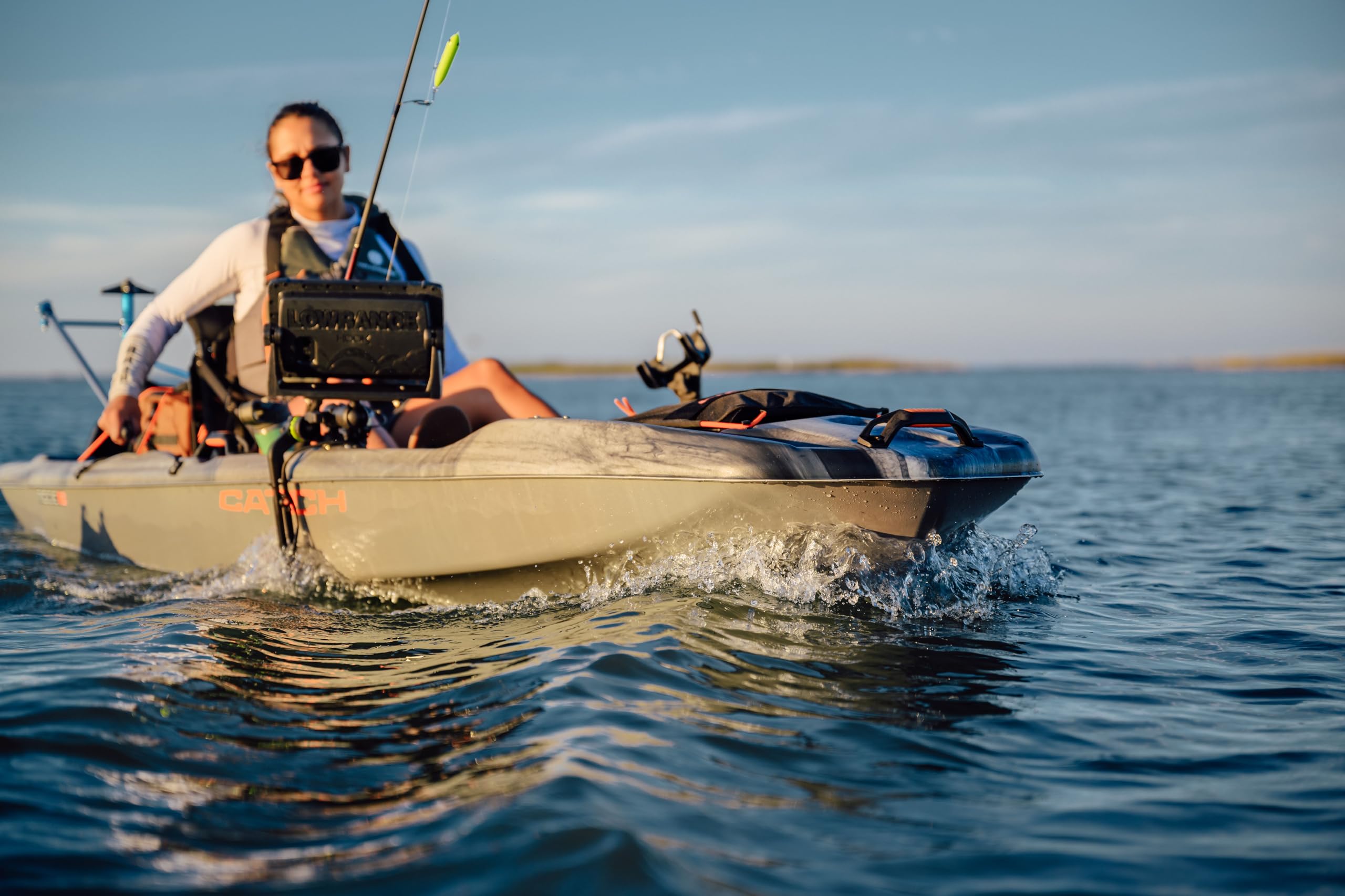 Pelican Catch Mode 110 Premium Angler Kayak – 10 ft 8 in Sit-On-Top with ERGOBOOST™ Seat & Tunnel Hull (Granite) - Image 8