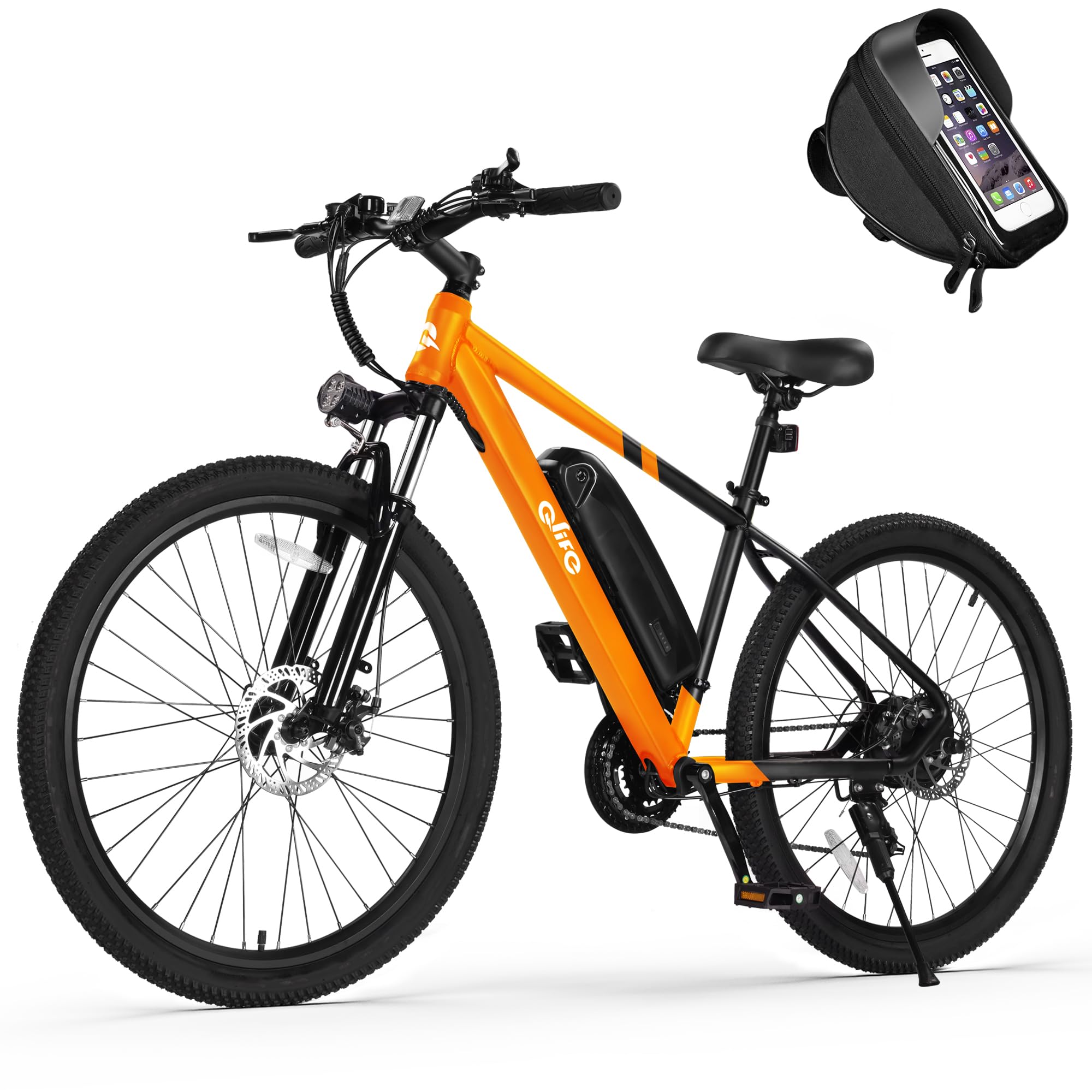 Racer Electric Bike for Adults - 21-Speed Mountain Lightweight Ebike with Peak 750W 22MPH Brushless Motor, 375Wh Removable Battery, 26X2.1 Tire Step Over E-MTB, Up to 40 Miles - Image 11