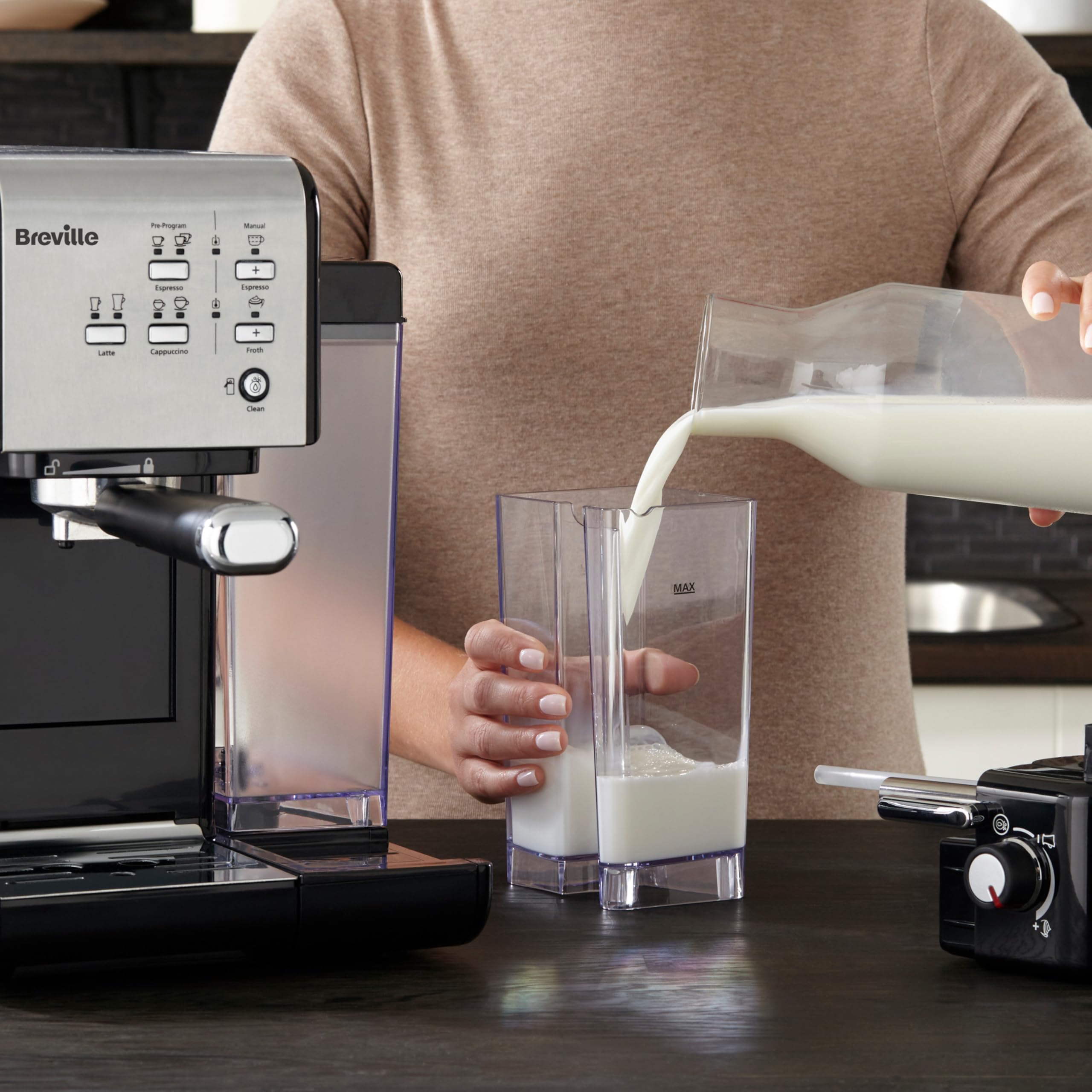 Breville One-Touch CoffeeHouse Espresso, Cappuccino & Latte Maker – VCF107 - Image 14