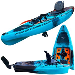 Rapido Modular Fishing Kayak – 10.8 ft Sit-On-Top, Propeller Drive, 400 lb Capacity, Lightweight & Portable