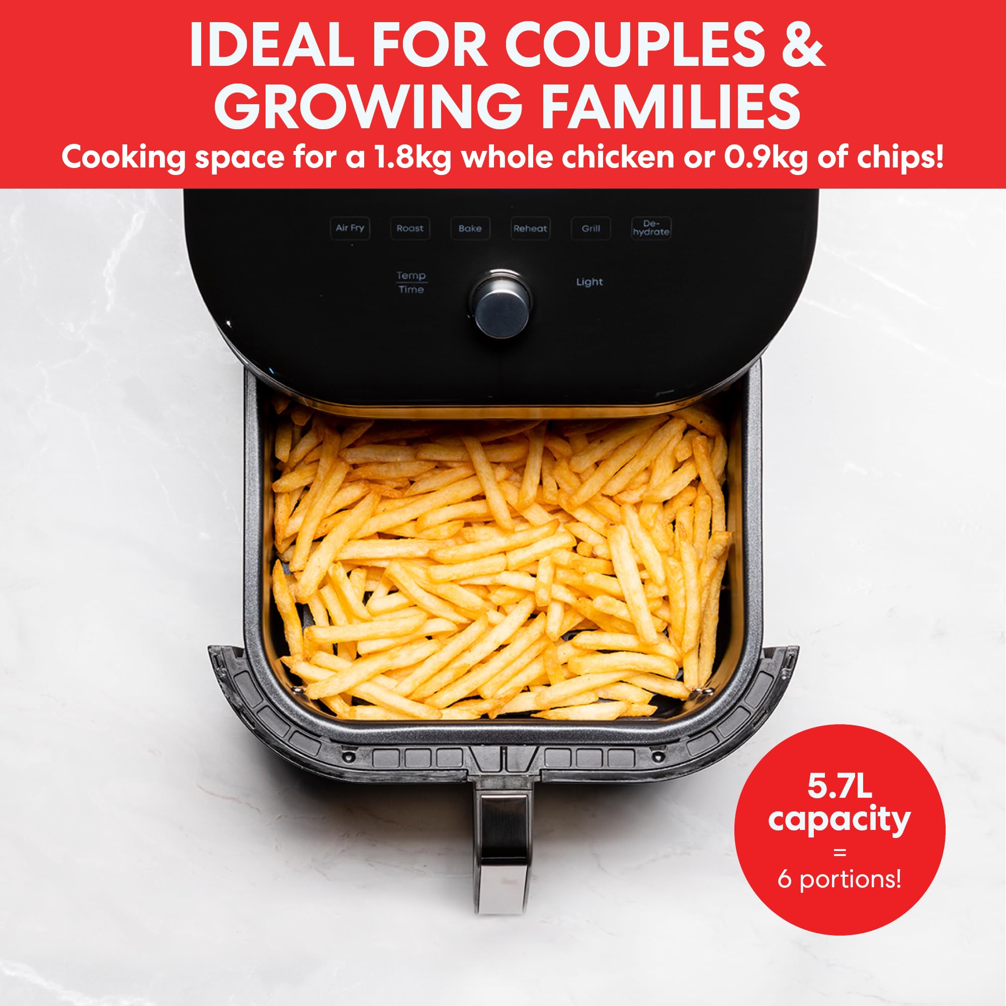 Instant Pot VersaZone Dual Air Fryer 8.5L – Double Basket with Divider, 8-in-1 Smart Cooking, Energy Saving, Easy Clean, Black Stainless Steel - Image 36