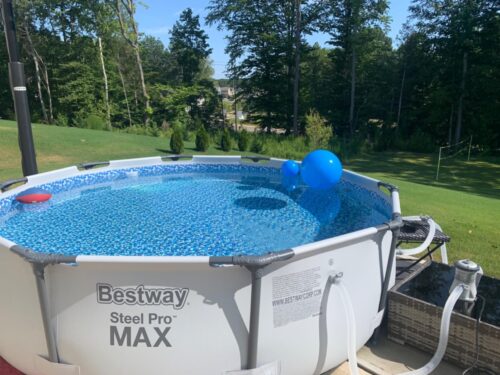 Bestway Steel Pro MAX 12ft (3.66m) x 30in (76cm) Round Above Ground Swimming Pool Set with Filter Pump – 6,473L Capacity – Durable Metal Frame Family Outdoor Pool – Gray photo review